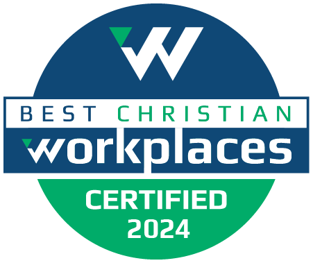 Best Christian Workplaces Certified 2024 badge